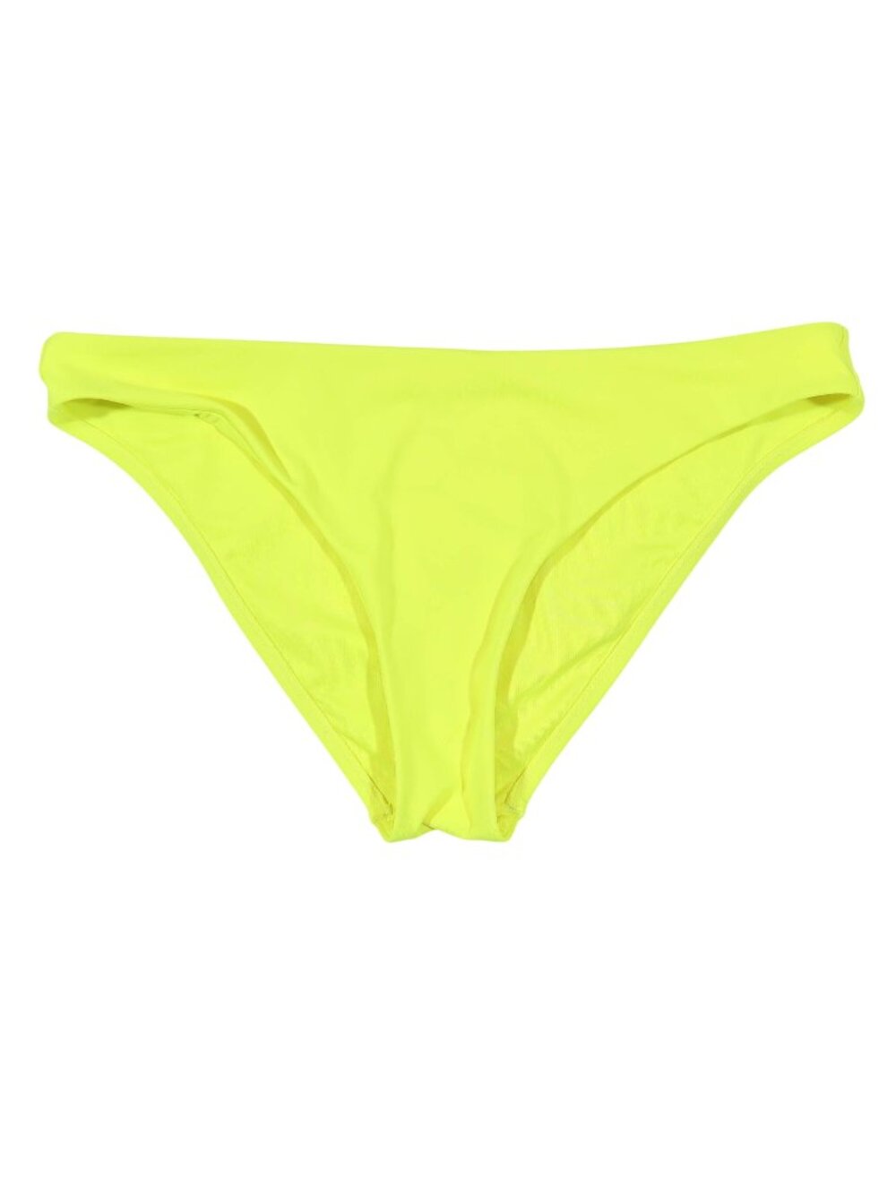ATHLETA Neon Yellow Bikini Brief Bottoms Size M Colorful Beach Swim Summer